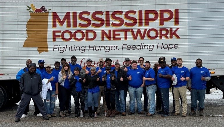 Mars Food & Nutrition Greenville factory associates donate healthy food items through the Mississippi Food Network Mobile Food Pantry. Photo provided by Mars.